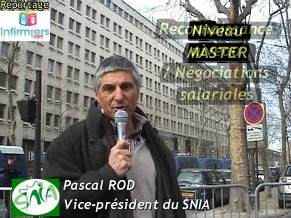 Manifestation des infirmiers anesthésistes, Paris, 11 mars 2