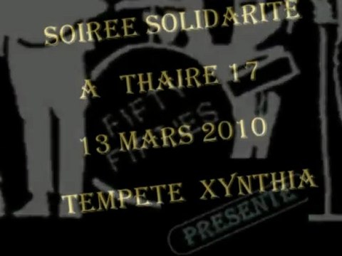 TEMPETE XYNTHIA CONCERT SOLIDARITE