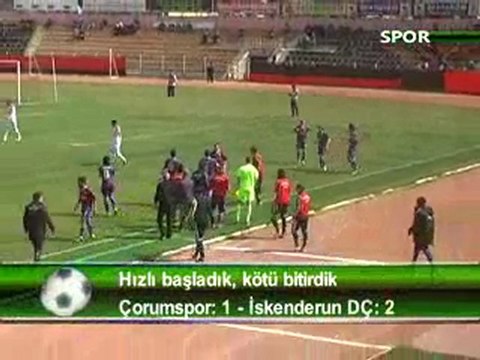 ÇORUMSPOR 1 – İSKENDERUN 2 urfaspor.org