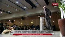 EVENEMENT,Conférence de presse de Dominique de Villepin au Press Club (Paris)