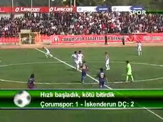 Çorumspor - İskenderun D.Ç Maç Özeti