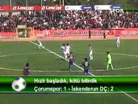 Çorumspor - İskenderun D.Ç Maç Özeti