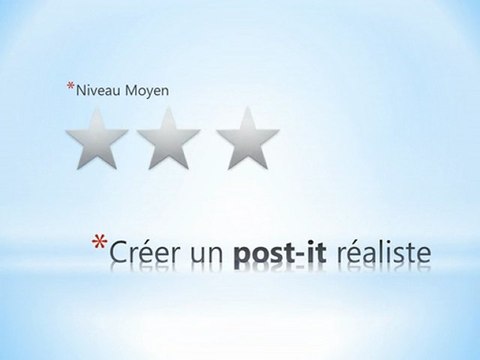 Tuto Gimp : Faire un post-it réaliste