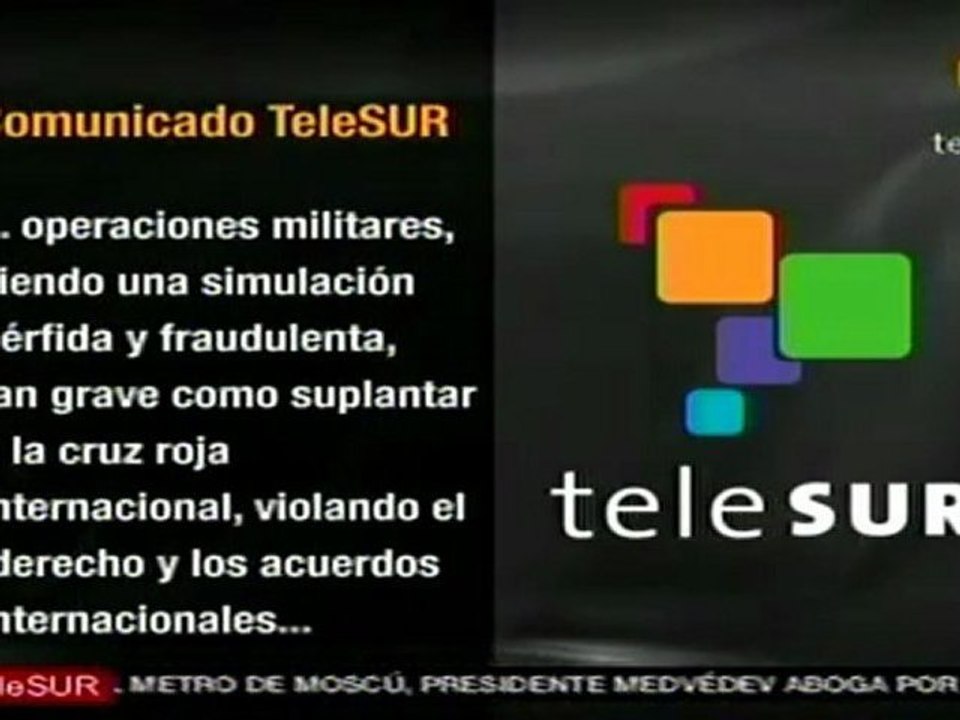 Comunicado de TeleSUR respecto a imágenes de Pablo Emilio M