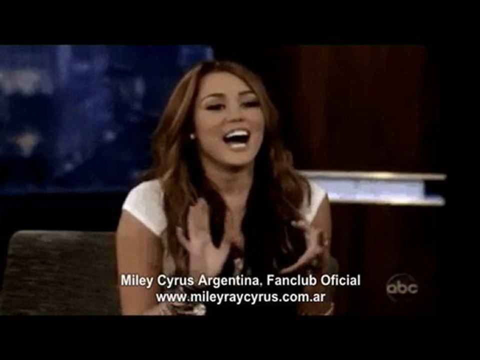 Miley Cyrus - Jimmy Kimmel Live Interview - Part 1