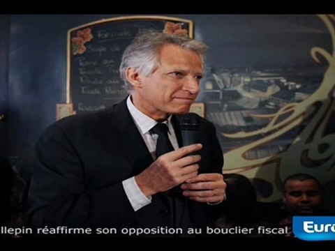 Villepin réaffirme son opposition au bouclier fiscal