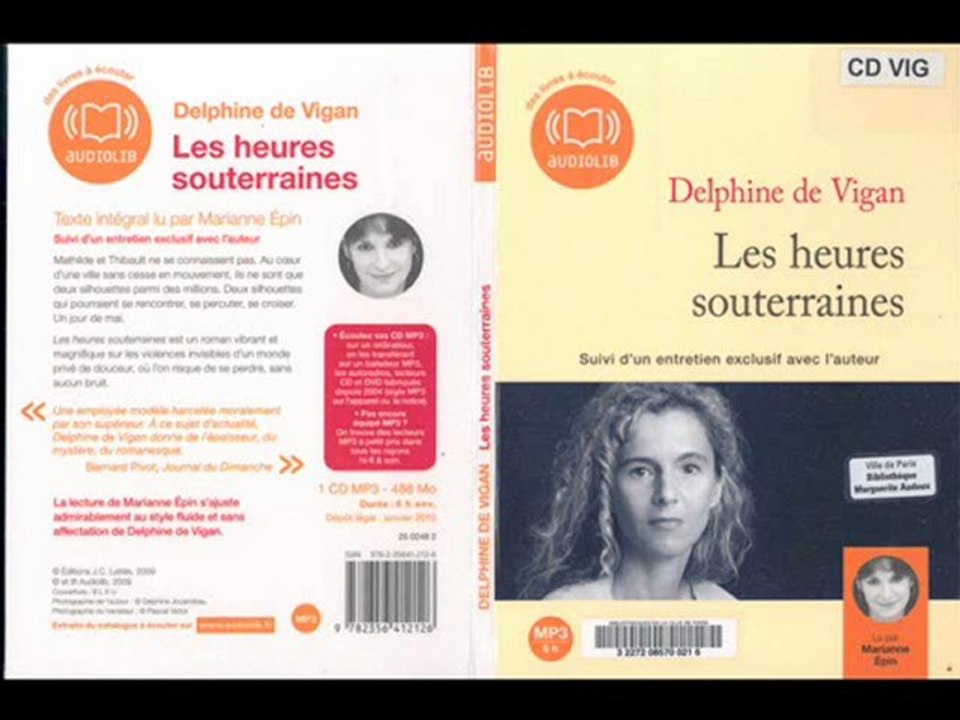 2010 Delphine de Vigan - Les heures souterraines -  mp3