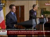EVENEMENT,Conférence de presse de Nicolas Sarkozy et Barack Obama