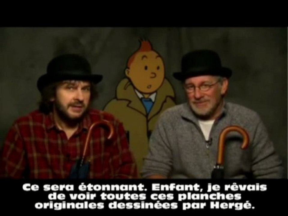 Tintin présenté par Spielberg et Jackson - VOSTFR