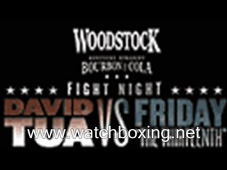 watch David Tua vs Friday Ahunanya March Live Streaming