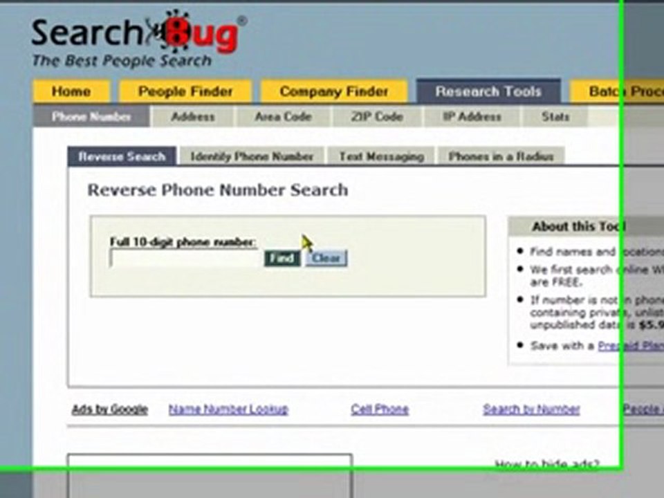 Lookup Phone Reverse