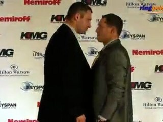 Klitschko - Sosnowski staredown :::  www.ringpolska.pl