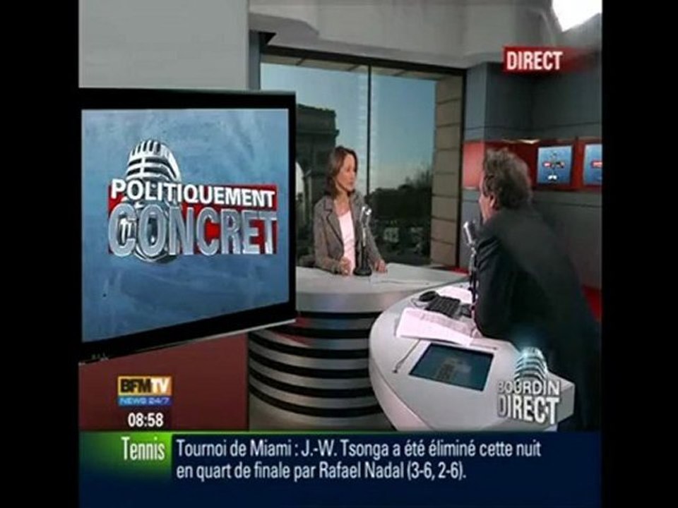 Ségolène Royal Bourdin BFM-RMC 1 avril 2010