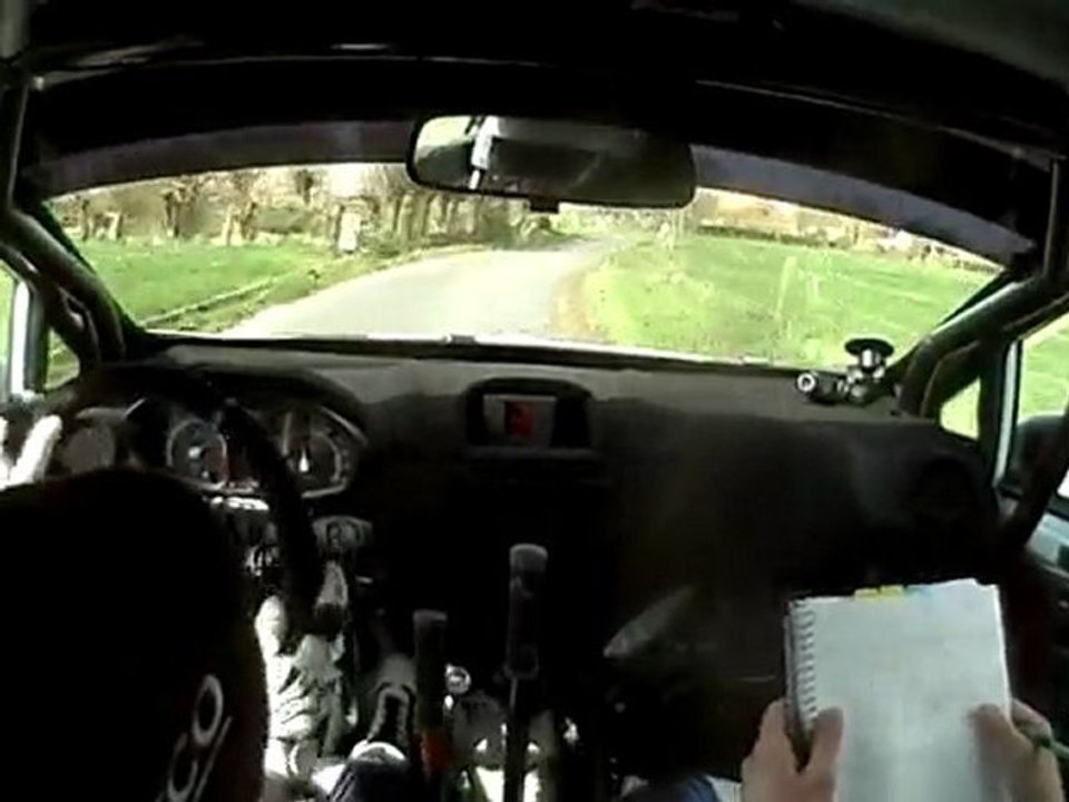 on board De Cecco Borguet TAC rally 2010 ES 9 FIESTA R2