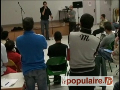 Grand Corps Malade en atelier slam