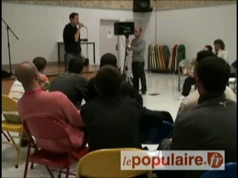 Grand Corps Malade en atelier slam