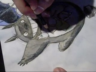 Mon voisin Totoro .studio Ghibli , dessiné par Mangaka44