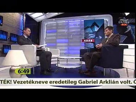 Volner János - 2010. március 31, Duna TV - Hattól Nyolcig