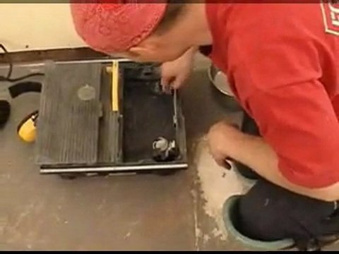 Floor Tile Cutting - Part 1 - The Wet Tile Saw