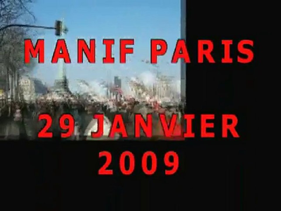Manifestation Paris - 29 janvier 2009