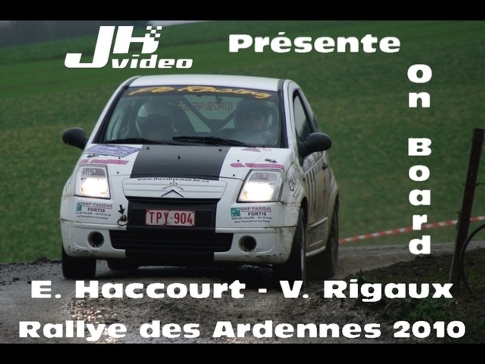 Ardennes 2010  On board  Haccourt  Rigaux  Citroën C2R2