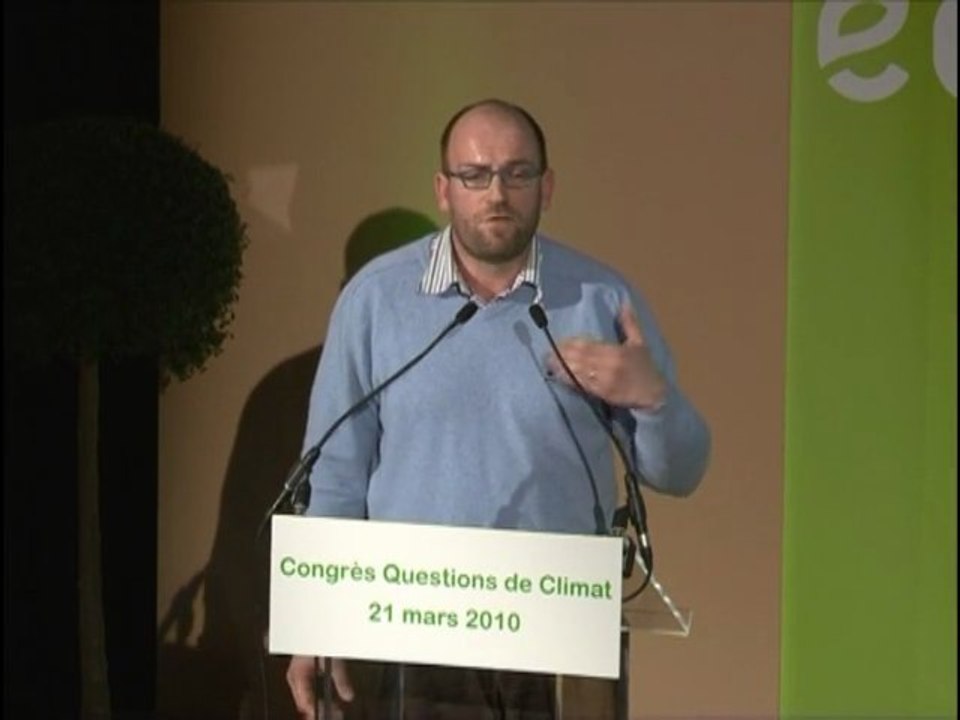 Frédéric Chomé au congrès climat du 21 mars 2010