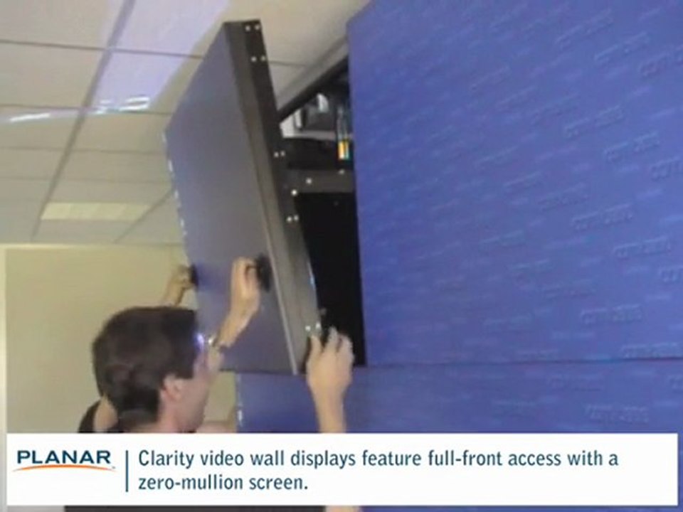 Planar Rear-Projection Video Walls: Front Accessibility