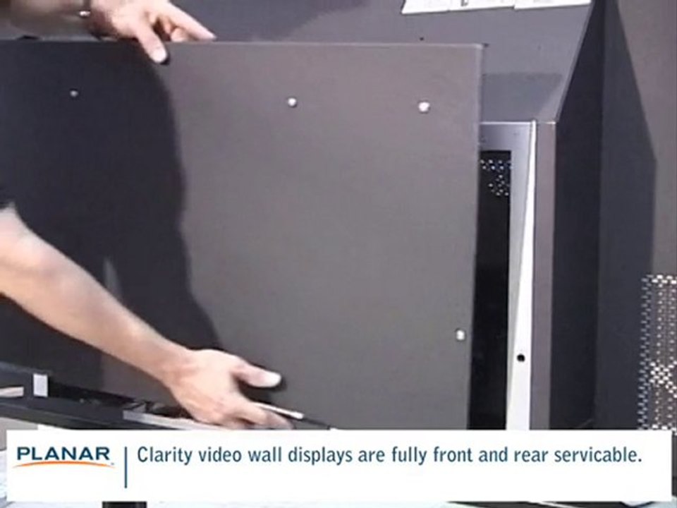 Planar Rear-Projection Video Walls: Rear Accessibility