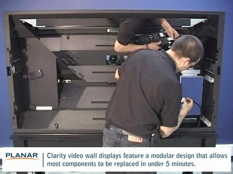 Planar Rear-Projection Video Walls: Replacing Electronics Mo
