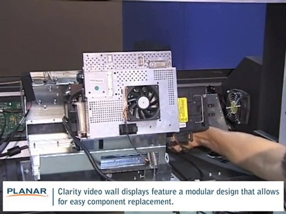 Planar Rear-Projection Video Walls: Replacing Optical Engine