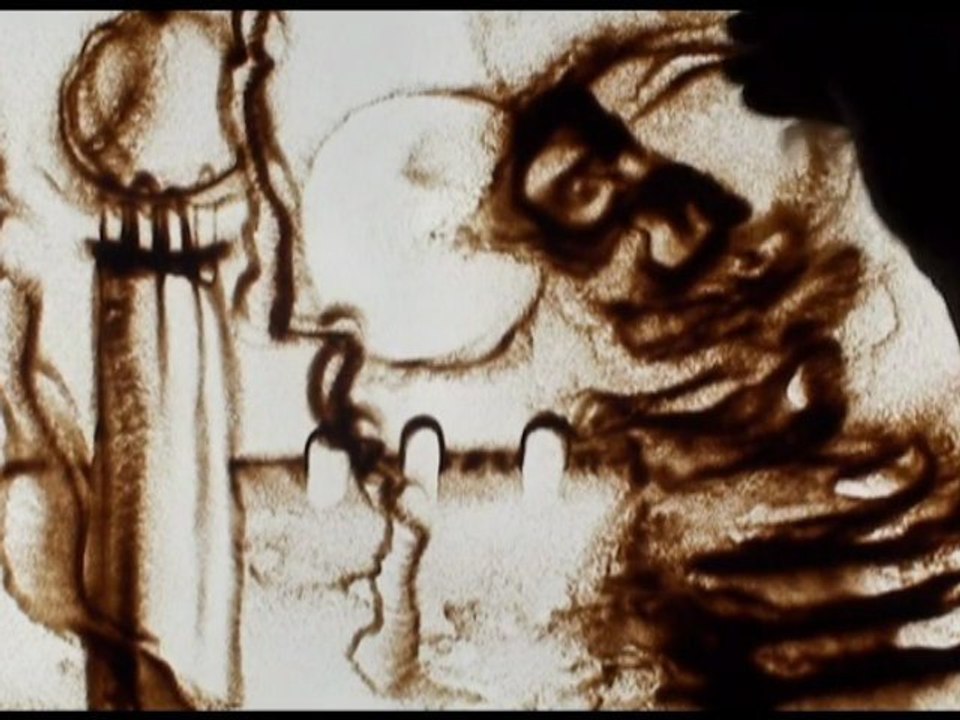 Live sand painting show for video game "Prince of Persia"