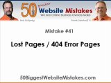 Website Mistake #41 - Lost Pages/404 Error Pages