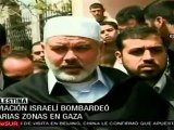 Heridos tres niños palestinos por bombardeo israelí