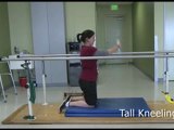 Wii the parallel bar and tall kneeling