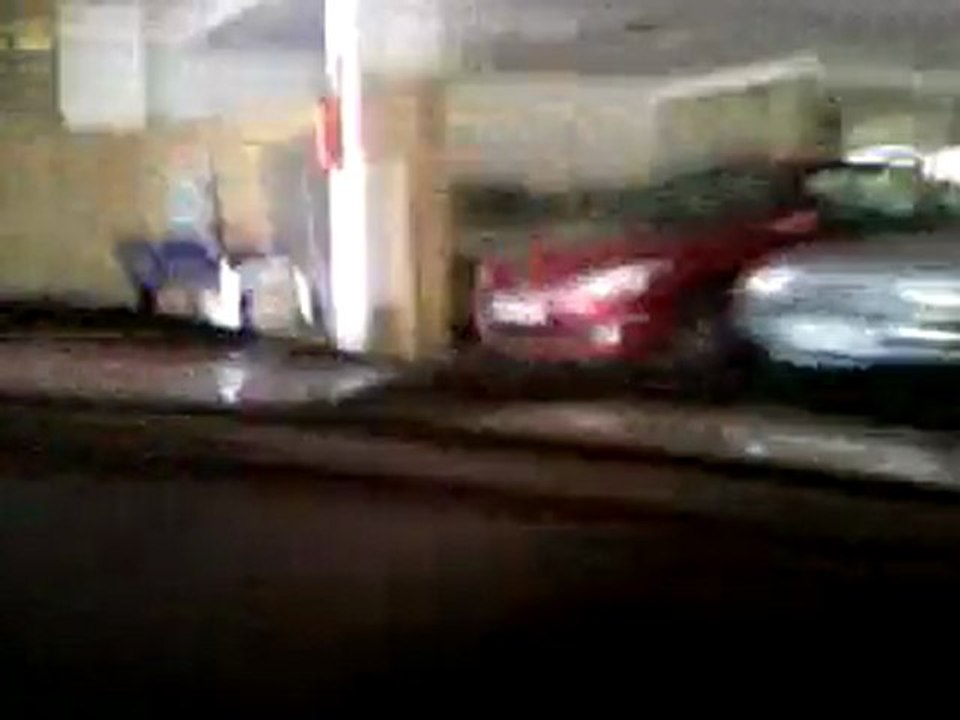 Montée d'une rampe avec une BM destinée à la casse