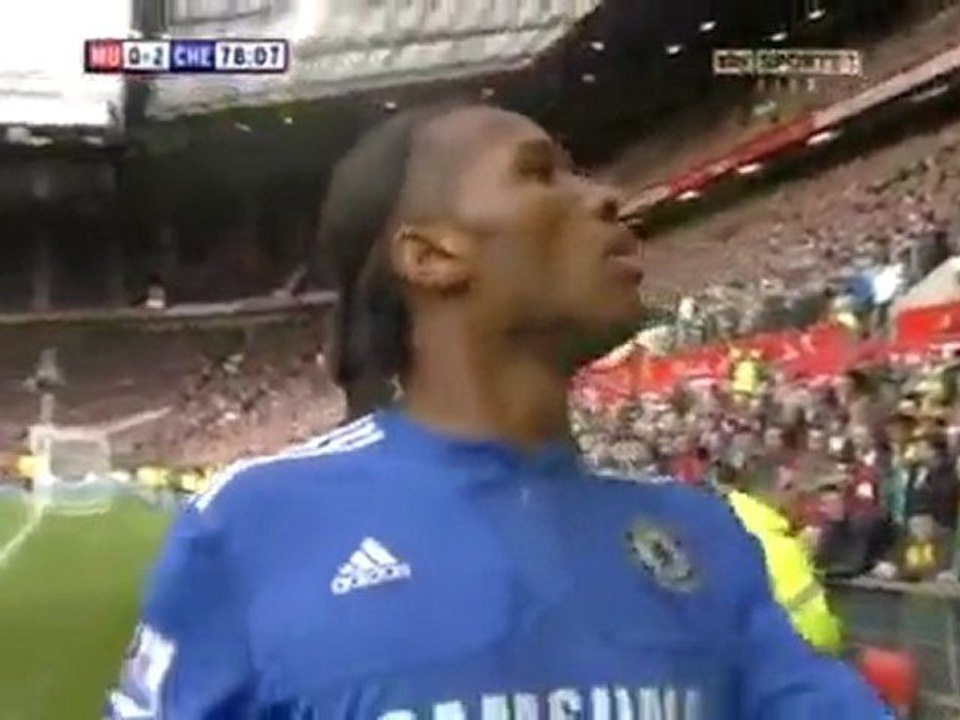 Manchester United vs Chelsea  Didier Drogba