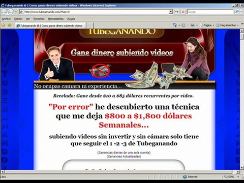 Tubeganando Como Ganar Dinero Subiendo Videos