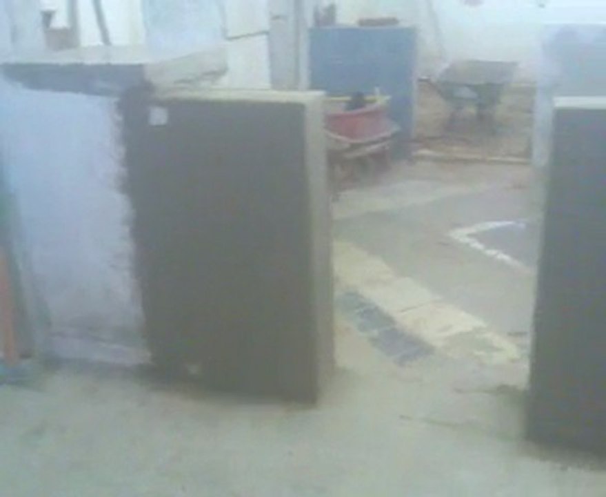 mur enduit et box
