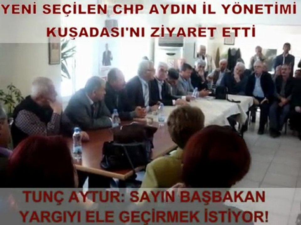 YENİ SEÇİLEN CHP İL YÖNETİMİ KUŞADASI NI ZİYARET ETTİ.