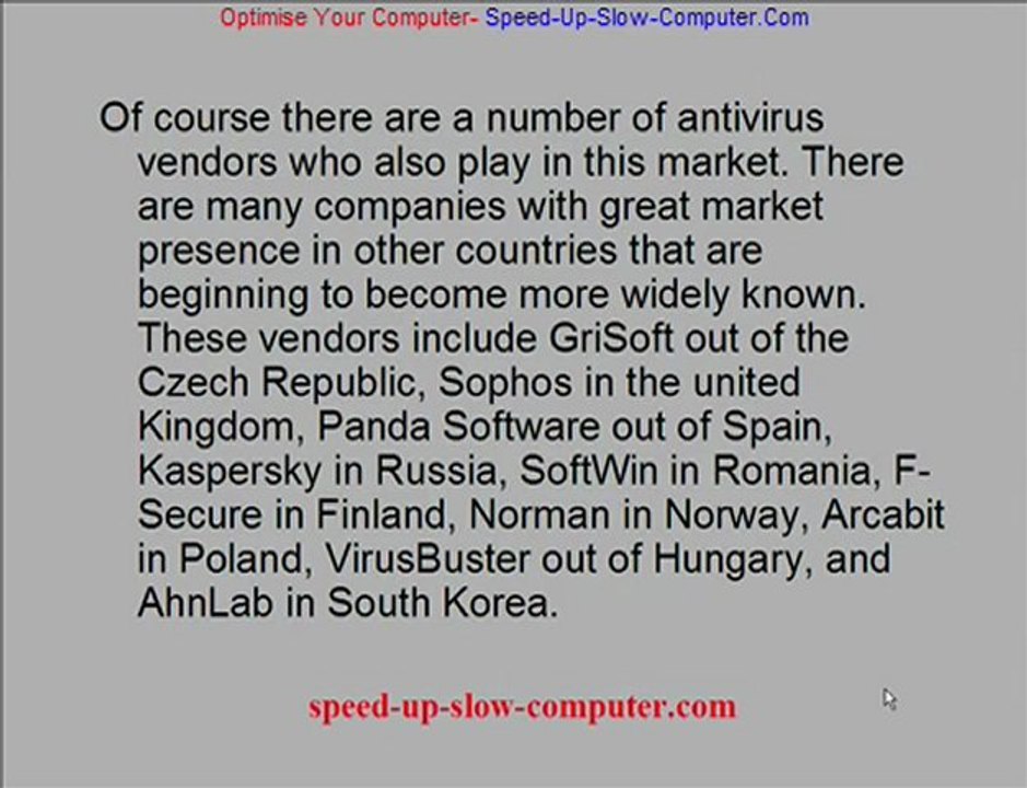 Bigest and Best Antivirus Program Providers