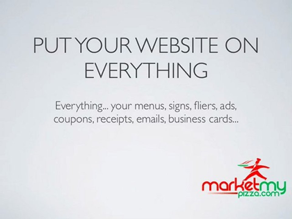 Pizza Online Marketing Tips - Your Site Name