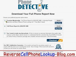 My Reverse Cell Phone Lookup Results