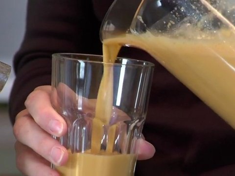 Orange Celery Sweet Potato and Ginger Juice