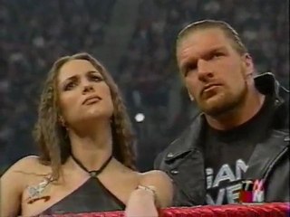 Stephanie, Triple H, Kurt (c) and Trish segment