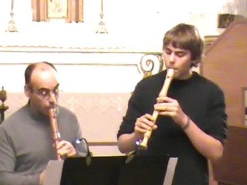 ouverture pour deux flûtes de J. M. Hotteterre