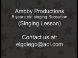 8 years old singing Sensation (Singing Lesson)