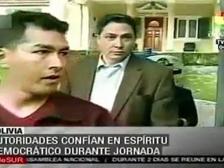 Autoridades prevén jornada electoral tranquila en Bolivia