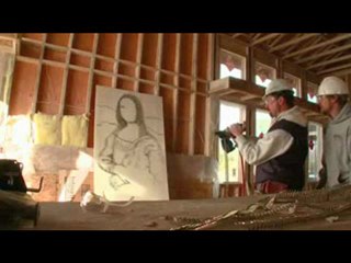 Joconde au pistolet à clou