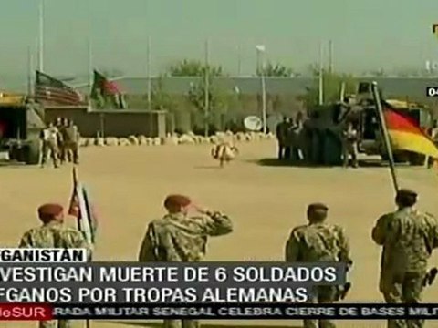 Rinden honores a soldados afganos muertos por tropas alemana