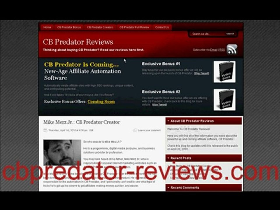 CB Predator Review: Automated Affiliate Software